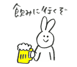 Rabbit's name is Morita sticker #10912598