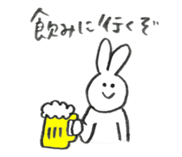 Rabbit's name is Morita sticker #10912598