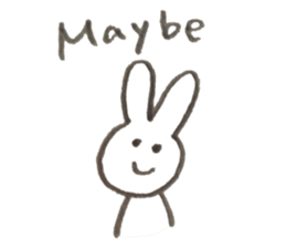 Rabbit's name is Morita sticker #10912609