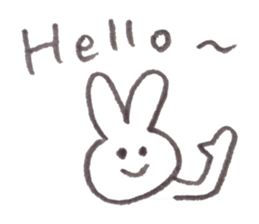 Rabbit's name is Morita sticker #10912613