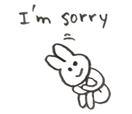 Rabbit's name is Morita sticker #10912614