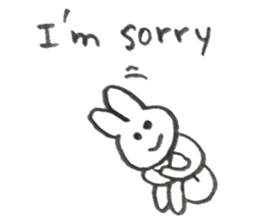 Rabbit's name is Morita sticker #10912614