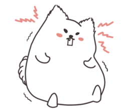 Cute White Dog sticker #10913386