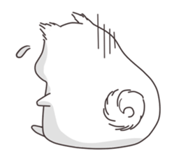 Cute White Dog sticker #10913387