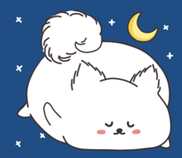 Cute White Dog sticker #10913390