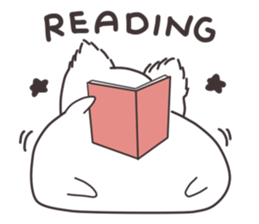 Cute White Dog sticker #10913392