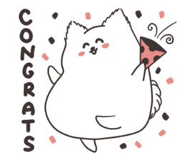 Cute White Dog sticker #10913394