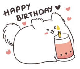 Cute White Dog sticker #10913396