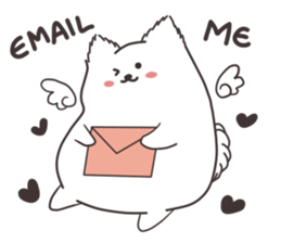 Cute White Dog sticker #10913397