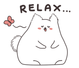 Cute White Dog sticker #10913398