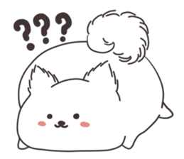 Cute White Dog sticker #10913402