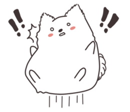 Cute White Dog sticker #10913403