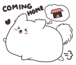 Cute White Dog sticker #10913405