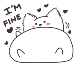 Cute White Dog sticker #10913407