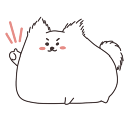 Cute White Dog sticker #10913411