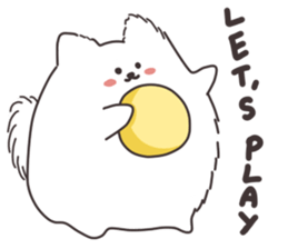 Cute White Dog sticker #10913412