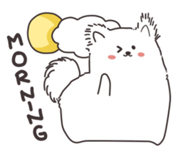 Cute White Dog sticker #10913414