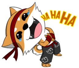 Shiba and Tanuki sticker #10913433