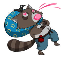 Shiba and Tanuki sticker #10913439