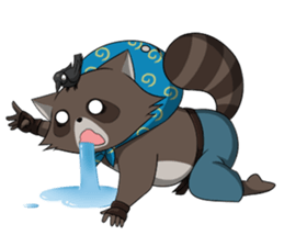 Shiba and Tanuki sticker #10913440