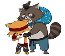 Shiba and Tanuki sticker #10913450