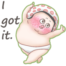 Plump plump ! Moonchi-kun5 sticker #10914502