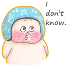 Plump plump ! Moonchi-kun5 sticker #10914504