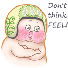 Plump plump ! Moonchi-kun5 sticker #10914505