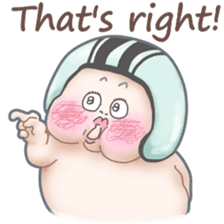 Plump plump ! Moonchi-kun5 sticker #10914507