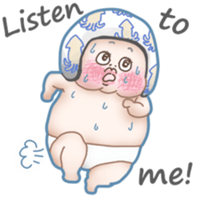Plump plump ! Moonchi-kun5 sticker #10914508
