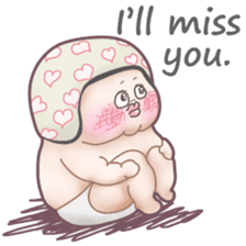 Plump plump ! Moonchi-kun5 sticker #10914513