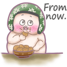 Plump plump ! Moonchi-kun5 sticker #10914520