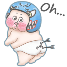 Plump plump ! Moonchi-kun5 sticker #10914523