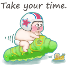 Plump plump ! Moonchi-kun5 sticker #10914526