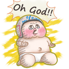 Plump plump ! Moonchi-kun5 sticker #10914532