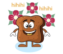 Set of Brown Bread sticker #10914656