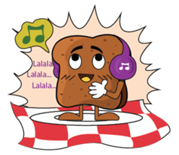 Set of Brown Bread sticker #10914659