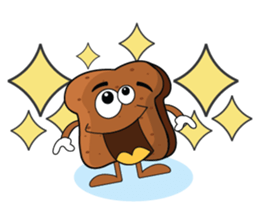 Set of Brown Bread sticker #10914669