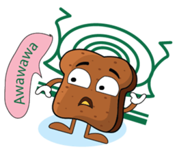 Set of Brown Bread sticker #10914677