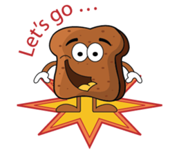 Set of Brown Bread sticker #10914679