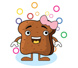 Set of Brown Bread sticker #10914681