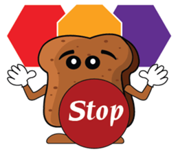 Set of Brown Bread sticker #10914682