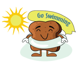 Set of Brown Bread sticker #10914683