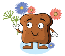Set of Brown Bread sticker #10914684