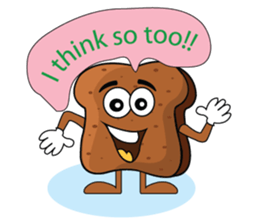Set of Brown Bread sticker #10914689
