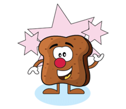 Set of Brown Bread sticker #10914692