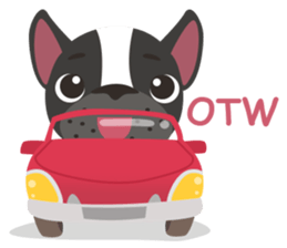 Baby French Bull sticker #10915708