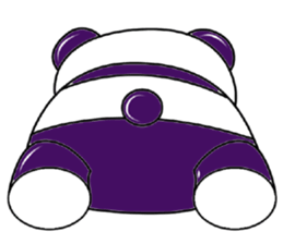 Funny Purple Babie-Panda sticker #10916298