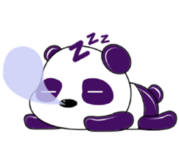 Funny Purple Babie-Panda sticker #10916299
