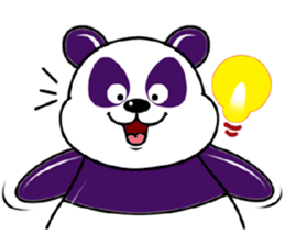 Funny Purple Babie-Panda sticker #10916301